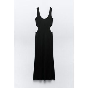 Black Zara Cut-Out Maxi Dress